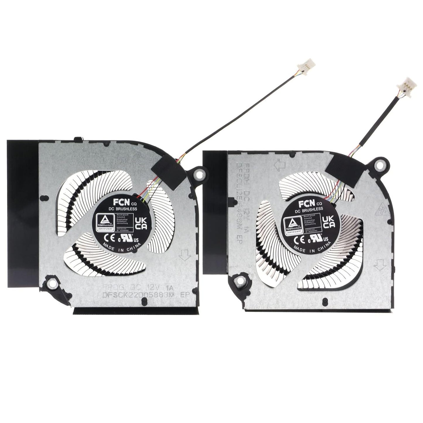 Acer Laptop CPU and GPU Cooling Fans for Nitro 5 AN515-46 AN515-55 AN515-58 AN517-41 AN517-42 AN517-55 Predator Helios 300 PH317-55 PH317-56 23.QFJN2.001 23.QFJN2.002 23.QDQN2.002 23.QFJN2.002 23.QDQN2.001 DC280010VF0 DC280010WF0 DFSCL12E16486M FPDH DFSCK22D05883M FPDG New DC12V (Not 5V)