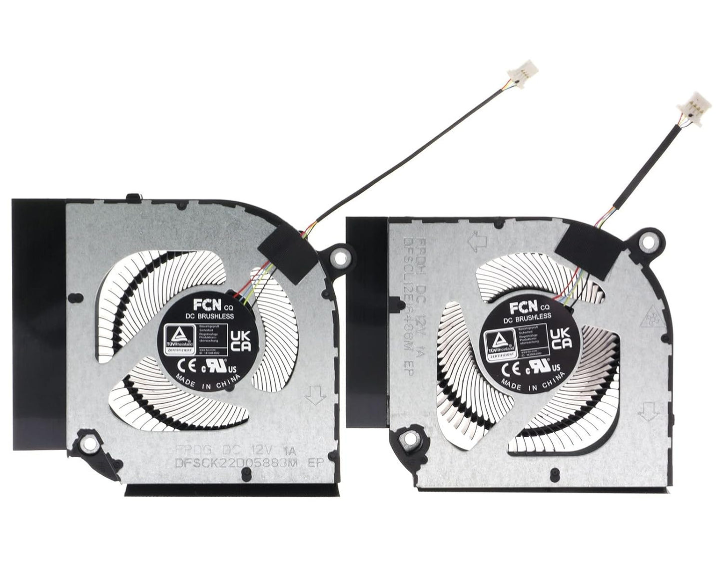 New Laptop CPU and GPU Cooling Fans for Acer Nitro 5 AN515-46 AN515-55 AN515-58 AN517-41 AN517-42 AN517-55 Predator Helios 300 PH317-55 PH317-56 23.QFJN2.001 23.QFJN2.002 23.QDQN2.002 23.QFJN2.002 23.QDQN2.001 DC280010VF0 DC280010WF0 DFSCL12E16486M FPDH DFSCK22D05883M FPDG DC12V (Not 5V)