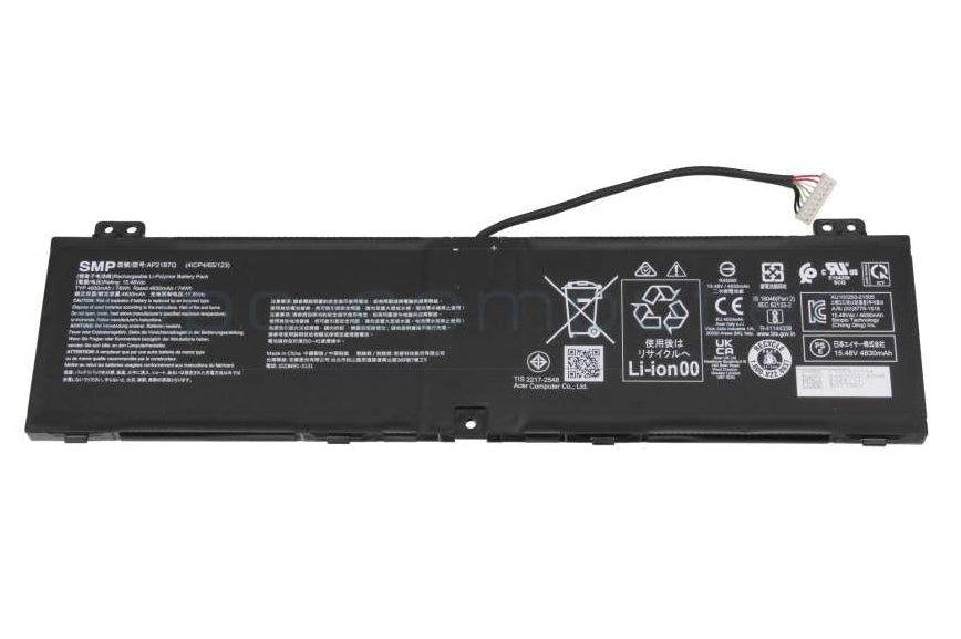 New Genuine Laptop Battery Pack for Acer Swift X 14 SFX14-71G 16 SFX16-61G 52ZX 5911 74EQ Predator Triton 300 SE PT314-52S PT314-52S-76QZ PT314-52S-72JC PT314-52S-78YY PT314-52S-96SL PT314-52S-762S PT314-52S-99PC PT314-52S-70QJ PT314-52S-789W PT314-52S-73WD PT314-52S-770Q PT314-52S-74XA PT314-52S-71SE PT314-52S-78NJ PT314-52S-70PF PT314-52S-787B PT314-52S-747P AP21B7Q KT.00407.012 KT.00407.014 KT00407012 KT00407014 Original 15.48V 76Wh 4930mAh