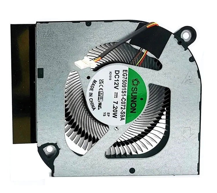 New CPU Processor Cooling Fan for Acer Nitro 5 AN515-46 AN515-58 Nitro 16 AN16-41 AN16-51 23.QJLN7.006 EG75091S1-C072-S9A DC12V (Not 5V)