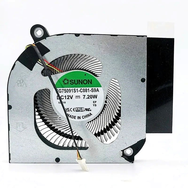 Acer GPU Cooling for Nitro 5 AN515-46 AN515-58 Nitro 16 AN16-41 AN16-51 EG75091S1-C081-S9A 23.QJLN7.006 New GPU VGA Graphics Video Cooling Fan DC12V