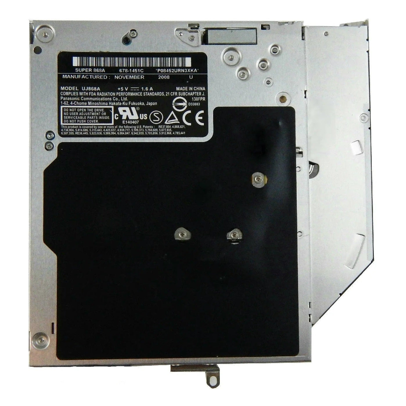 New Laptop Optical Disk DVDRW DVD Writer Burner Drive for Apple MacBook Pro 13.3 A1278 A1286 Mid 2012 UJ868A 678-1451C 661-6593 Notebook Computer