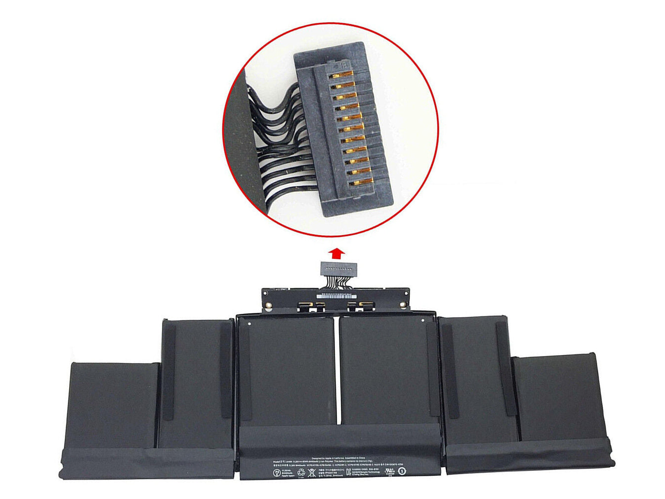 New Genuine Laptop Battery Pack for Apple MacBook Pro Retina 15" A1398 ME293 ME294 2013-2014 020-8150 661-8311 A1494 Original 95Wh 11.26V11.26V
