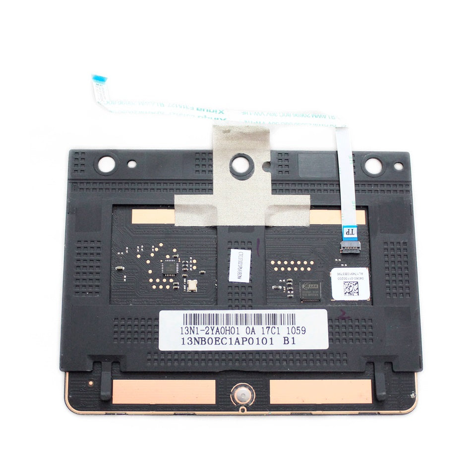 New Laptop Touchpad Trackpad for ASUS ZenBook 14 UX430 UX430U UX430UA UX430UAR UX430UQ UX430UN U4100U 13NB0EC1AP0101 13N1-2YA0H01 Module with Fingerprint Reader Grey/Silver