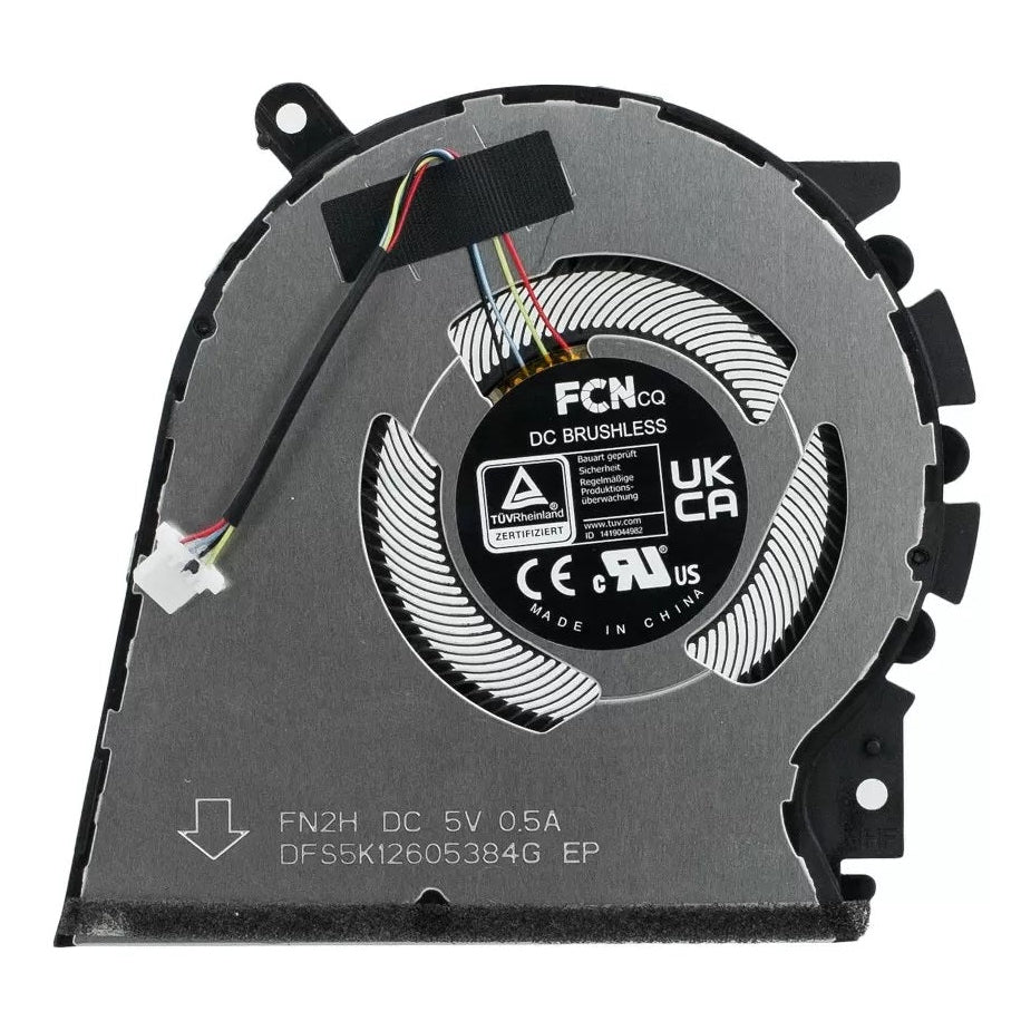 New Laptop Cooling Fan for ASUS VivoBook Pro 14 K3400PA K3400PH M6400QC M6400QH M6400RC K6400ZC M7400QC M7400QE N7400PA N7400PC N7400QC N7400QE S3400PA S3400QA S3400QC S3401QA S3401QC X3400PA X3400PH X7400PA X7400PC 13NB0U40T03121 13NB0U40T03011 13NB0U40T03021 13NB0U40T03111 DQ5D567M003 DFS5K12605384G FN2H Right Side DC5V