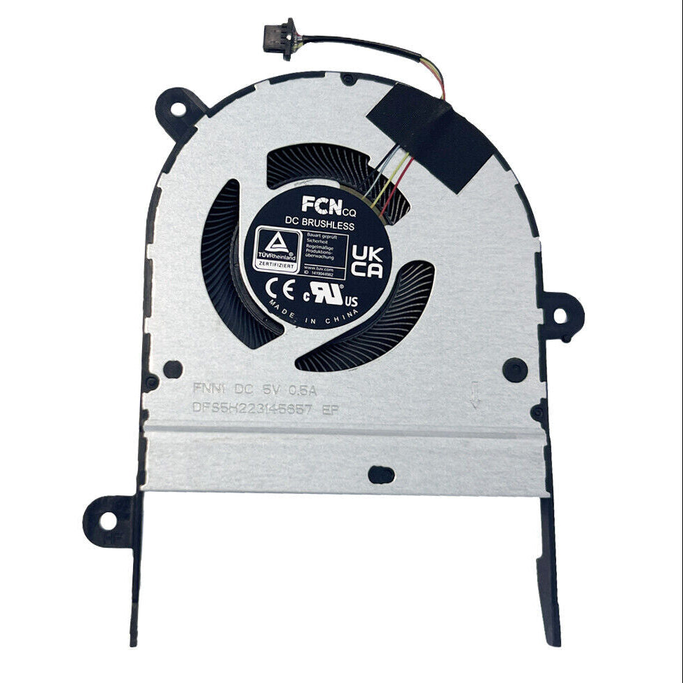 New Laptop CPU Processor Cooling Fan for ASUS ZenBook Flip 15 OLED Q529ZA Q539ZA Q539ZD UP6502ZA UP6502ZD DFS5H223145657 FNN1 13NB0W30T02011 DC5V