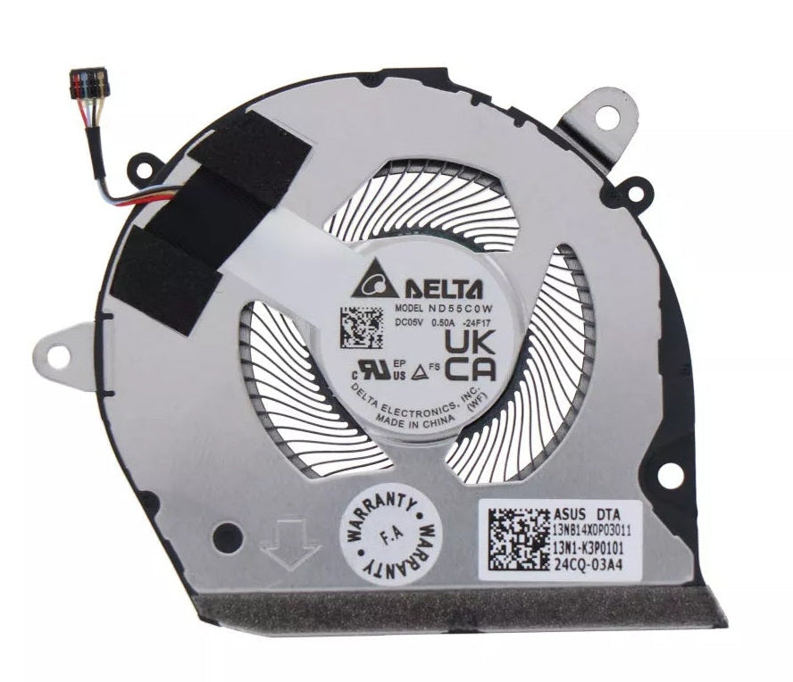 New Laptop CPU Processor Cooling Fan for ASUS ZenBook Duo UX8406C UX8406CA UX8406MA 13NB14X0P03011 ND55C0W-24F17 13N1-K3P0101 DC5V