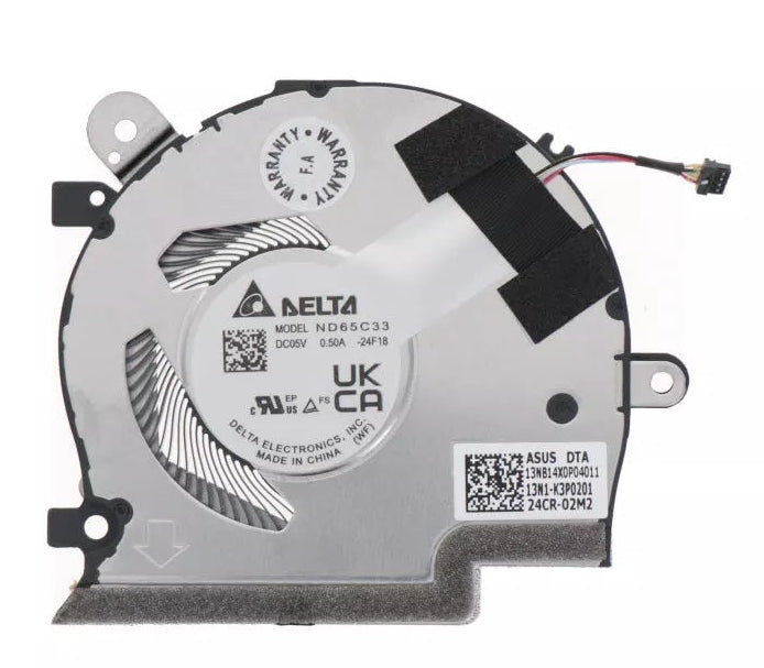New Laptop GPU Cooling Fan for ASUS ZenBook Duo UX8406C UX8406CA UX8406MA 13NB14X0P04011 ND65C33-24F18 13N1-K3P0201 GPU Graphics VGA Video Cooling Fan DC5V
