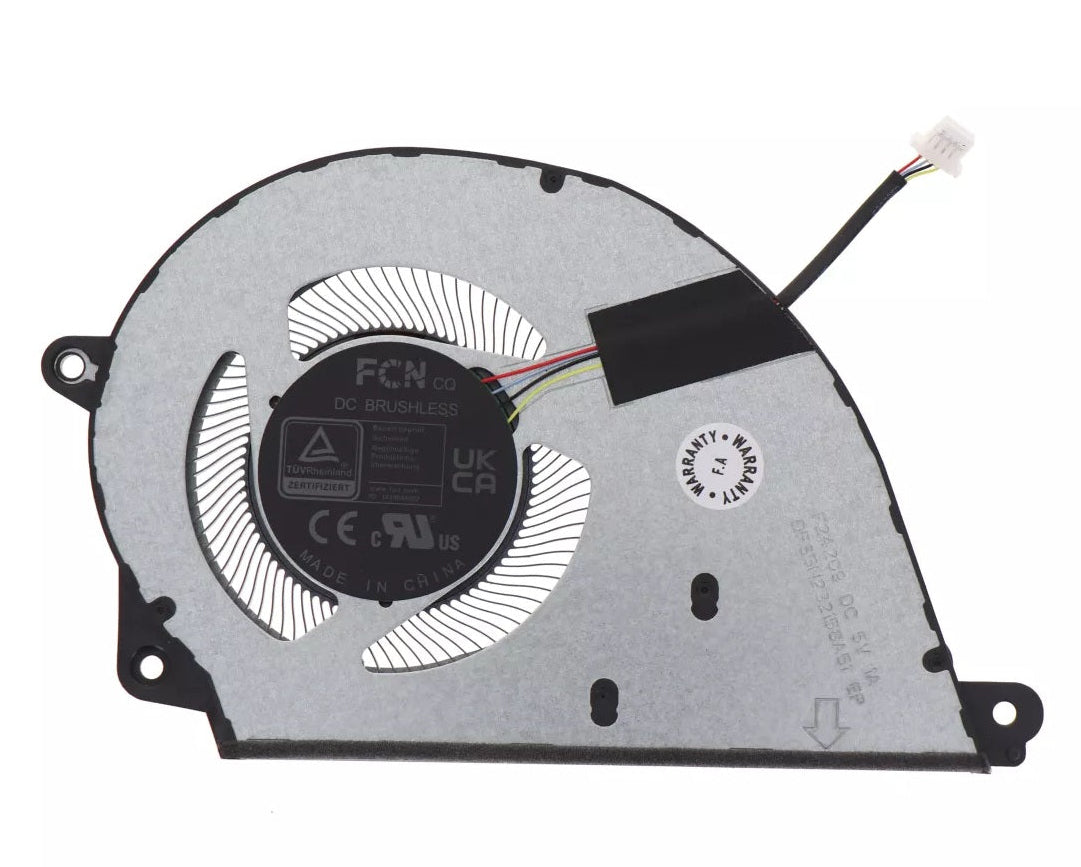 New Laptop CPU Cooling Fan for ASUS VivoBook X1407CA X1407QA X1607 X1607CA X1607QA 13NB15B0P01011 13NB1600P02021 6033B0150301 BA406AFHNF2400TN DQ5D517G008 DC5V