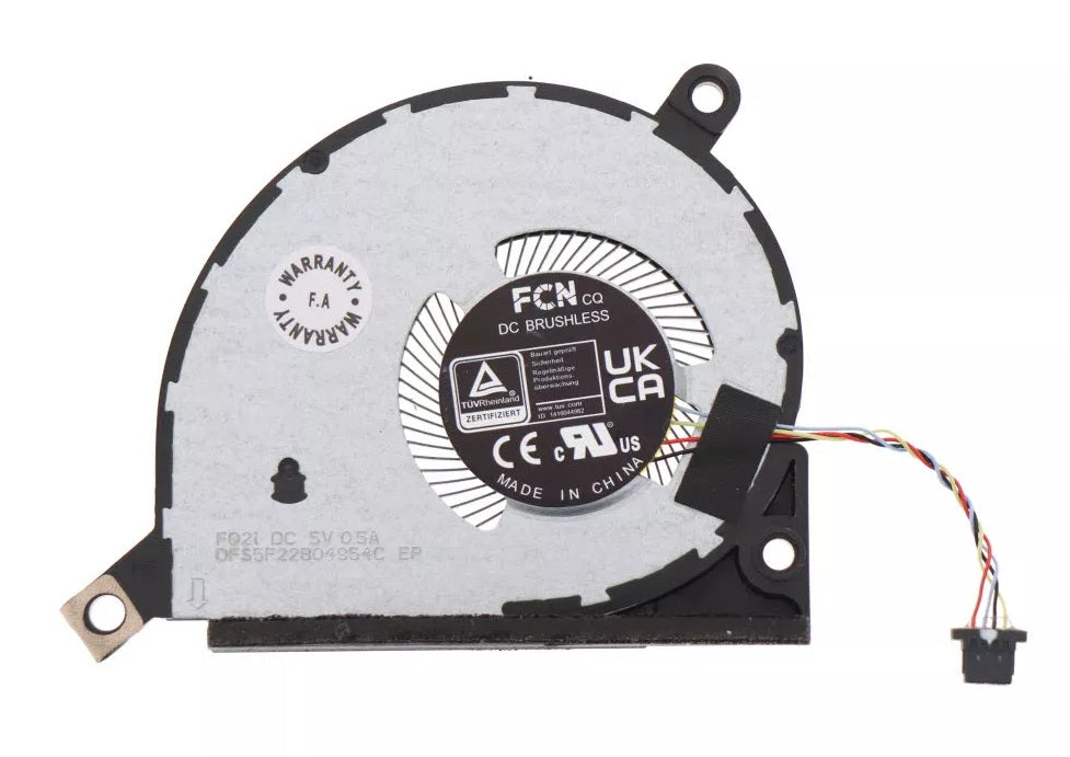 ASUS Laptop Smaller System VRAM Cooling Fan for Strix 18 G814J G814JR G814JU G814JV G814JZ G814JZR G834JY G834JYR G834JZR 13NR0D90P09011 6033B0121901 DFS5F22B04954C FQ21 New DC5V