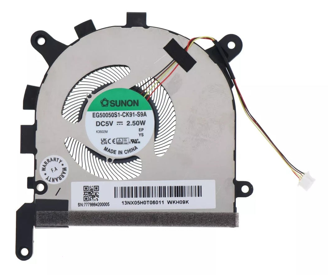 New Laptop GPU Cooling Fan for ASUS ExpertBook B5 OLED B5602 B5602C B5602CBA B5602FBN 13NX05H0T06011 EG50050S1-CK91-S9A GPU Graphics VGA Video Cooling Fan DC5V