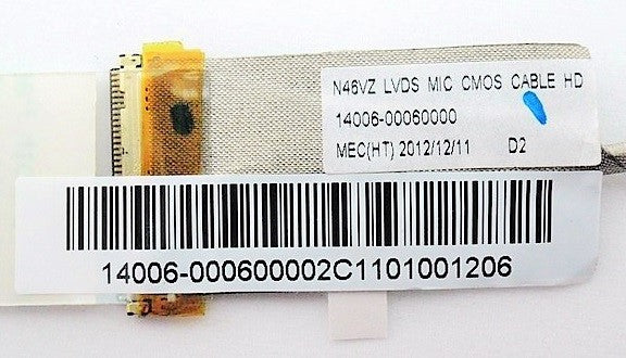 ASUS New LCD LED LVDS Display Video Screen MIC CMOS Cable HD N46 N46V N46VM N46VZ 14006-00060000