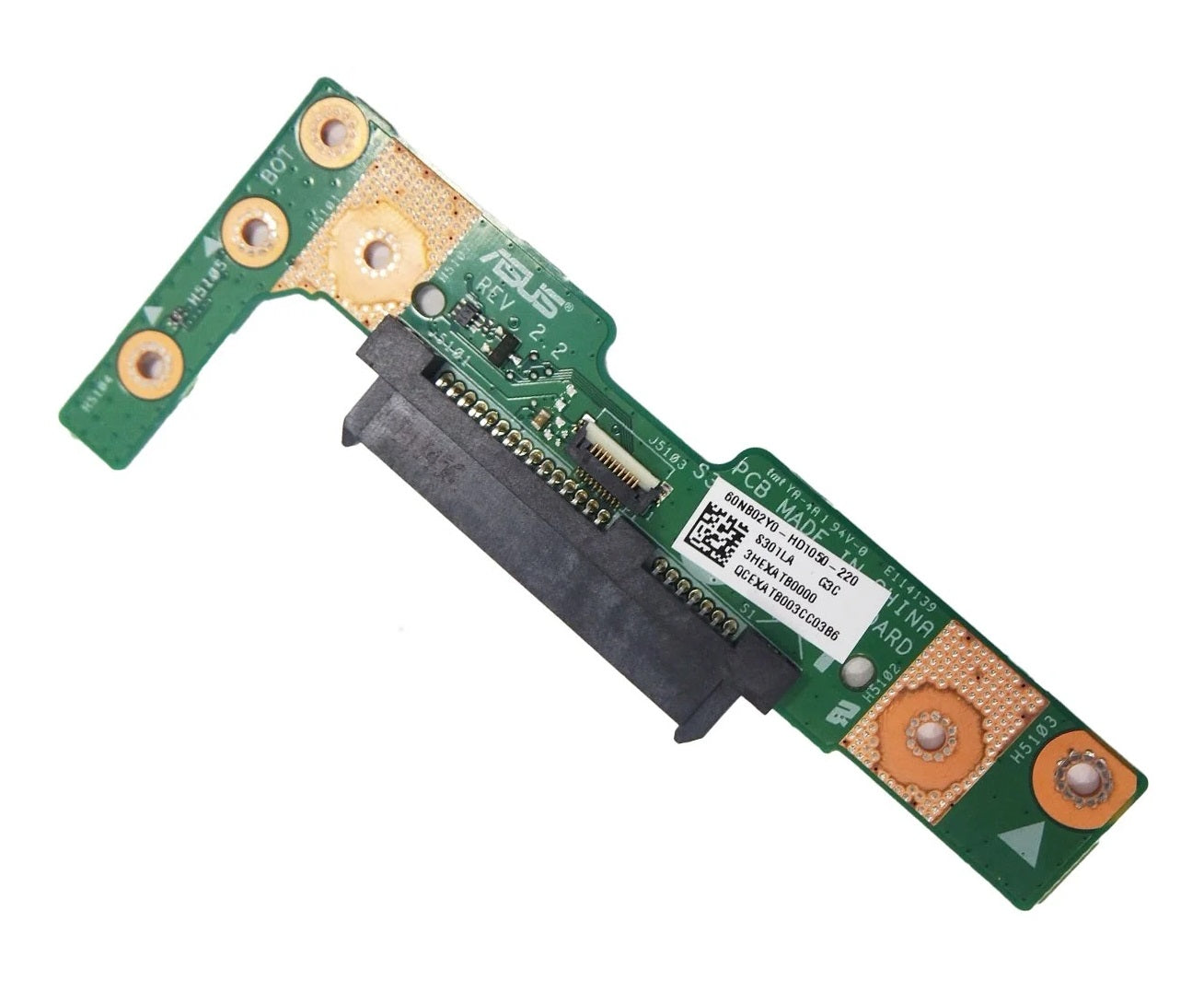 ASUS Hard Drive SSD SATA Board for VivoBook S301L S301LA Q301L Q301LA S301LP Q301LP 3HEXATB0000 60NB02Y0-HD1050-220 New Hard Drive HDD SSD SATA IO Board Rev 2.0