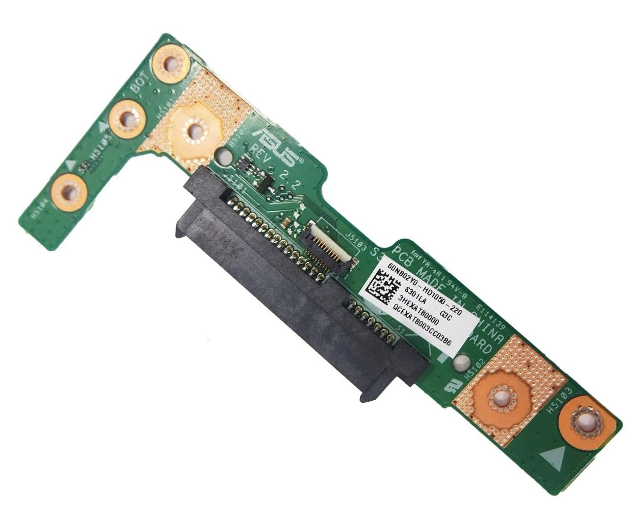 New Laptop Hard Drive HDD SSD SATA IO Connector Board for ASUS VivoBook S301L S301LA Q301L Q301LA S301LP Q301LP 3HEXATB0000 60NB02Y0-HD1050-220 Rev 2.