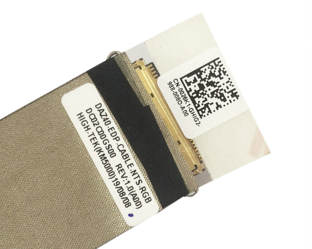 New Replacement Laptop LCD LED LVDS Non-Touch Screen Display Video Flex Cable for Dell Latitude 7490 E7490 026K1 0026K1 DC02C00GS00 DAZ40 30-Pin NTS