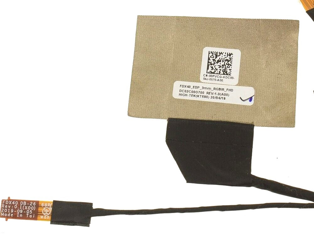 Dell New LCD LED LVDS EDP Display Video Screen RGB IR Cable FDX40 FHD Latitude 7410 E7410 00PVCG DC02C00O700 0PVCG