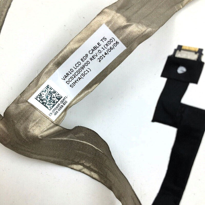 Dell Laptop LCD Video Cable for Precision M6800 DC02C009P00 Y6W9Y 0Y6W9Y New LCD LED EDP Display Touch Screen Cable VAR10
