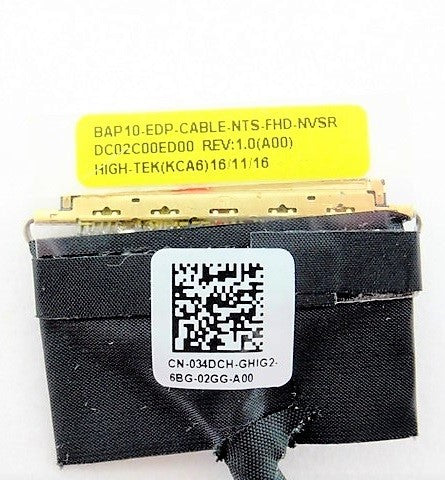 Dell New LCD EDP Display Video Screen Cable BAP10 FHD Alienware 15 R3 R4 R5 15R3 15R4 15R5 DC02C00ED00 034DCH 34DCH