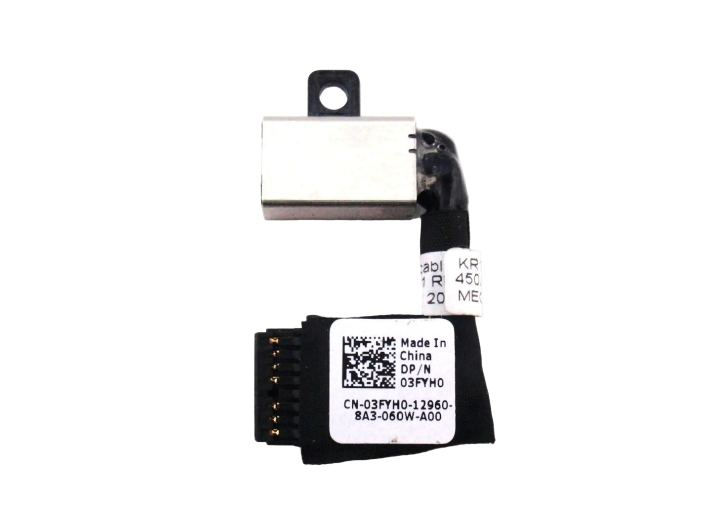 New Laptop DC In Power Jack Charging Port Connector Socket Cable for Dell Inspiron 13 7370 7373 13-7370 13-7373 450.0B502.0001 450.0B502.0011 3FYH0 03FYH0