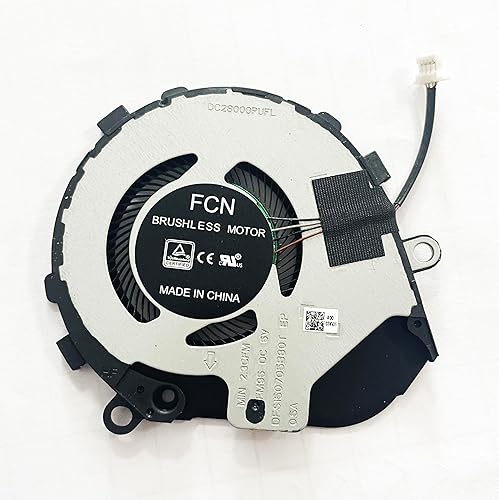 Dell Laptop CPU GPU Cooling Fan for Latitude 7310 2-in-1 DC28000PUFL DC28000PUSL ND55C62-19H20 EG50040S0-CJ50-S9A DFS150705B80T FM95 3NVJ1 03NVJ1 New DC5V 0.31A