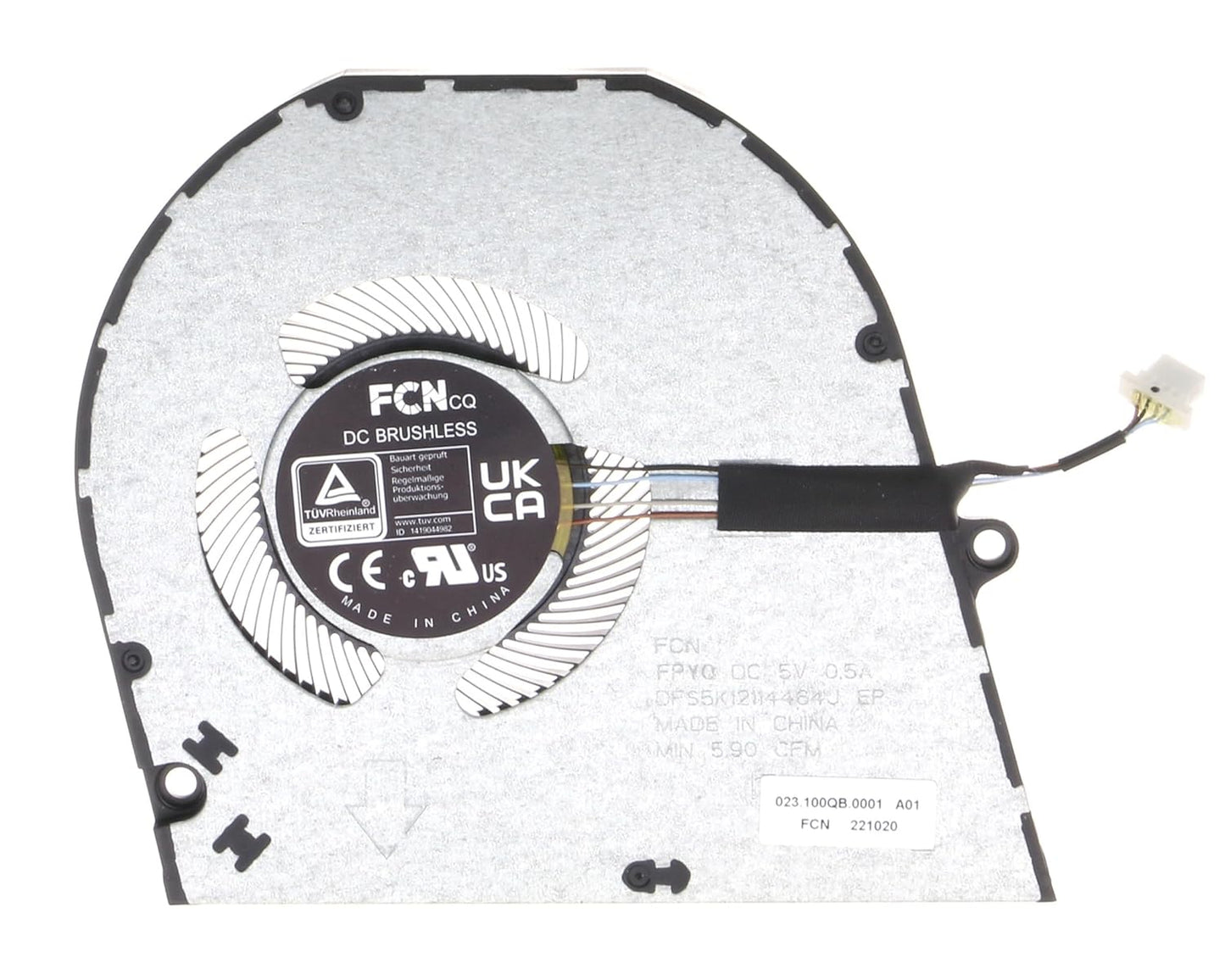 New Laptop CPU Cooling Fan for Dell Inspiron 14 7420 7425 14-7420 14-7425 5V75Y 05V75Y 023.100QB.0001 BN8507H5H-000P DFS5K121144540 FPY0 DC5V