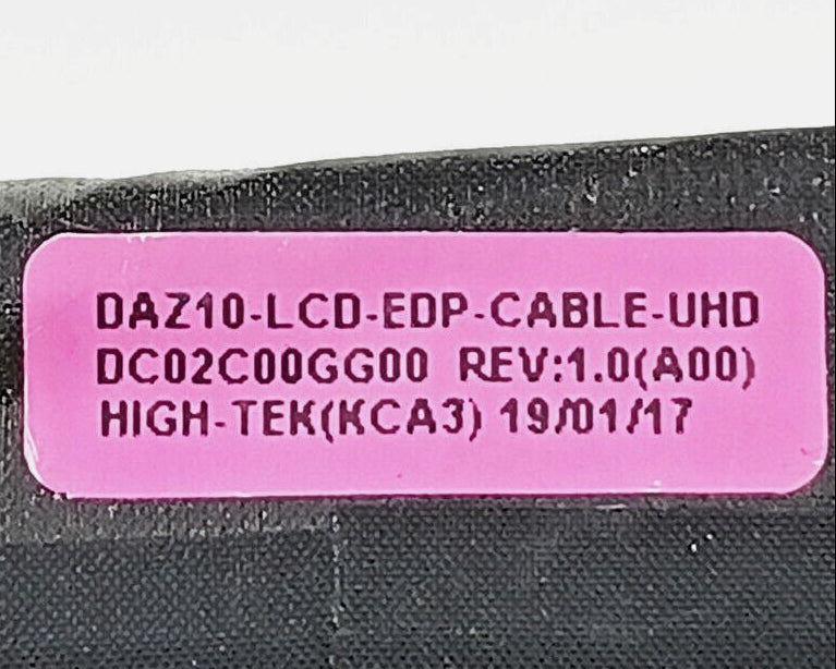 New Laptop LCD LED LVDS EDP Display Video Screen Flex Cable for Dell XPS 15 9575 15-9575 Precision 5530 M5530 2-in-1 DC02C00GG00 6243G 06243G DAZ10 UHD 4K