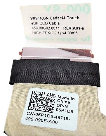New Laptop LCD LED EDP Touch Screen Display Video CCD Cable for Dell Inspiron 14 3441 3442 3443 3445 3446 3447 3448 3449 06P1D5 6P1D5 450.00G02.0011 TS 40-Pin Cedar14 14-3441 14-3442 14-3443 14-3445 14-3446 14-3447 14-3448 14-3449