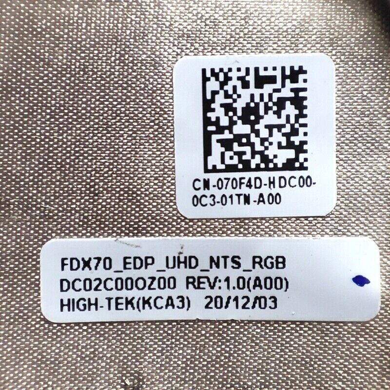 Dell Laptop LCD Display Cable for Precision 7750 M7750 70F4D 070F4D DC02C00OZ00 New LCD LED LVDS EDP Video Screen RGB Cable Non-Touch FDX70 4K UHD NTS