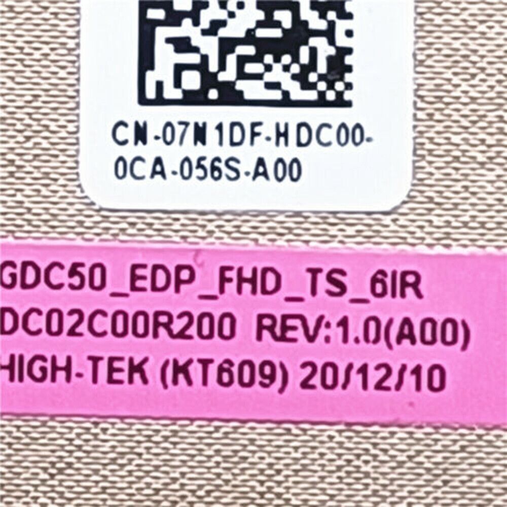 Dell Laptop LCD LED LVDS EDP Display Touch Screen Video Cable for Latitude 7520 E7520 7N1DF DC02C00R200 07N1DF New FHD GDC50 6IR 40-Pin