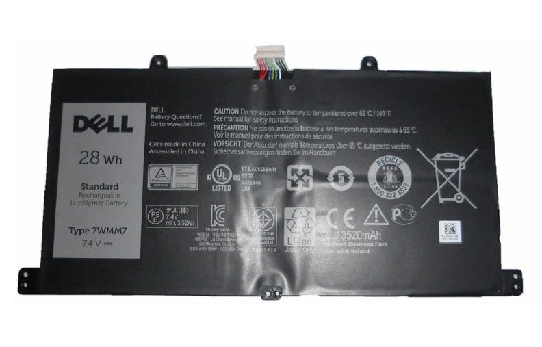New Genuine Laptop Battery Pack for Dell Venue 11 Pro Keyboard Dock D1R74 7WMM7 Original 28Wh 7.4V