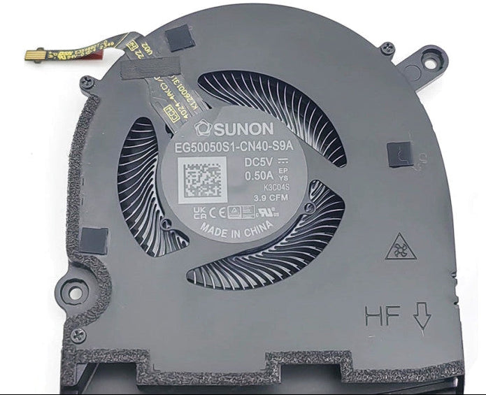New Laptop GPU Cooling Fan for Dell XPS 14 9440 91DY0-GPU 091DY0 EG50050S1-CN40-S9A ND65C44 GPU Graphics VGA Video Cooling Fan DC5V UMA Only (Not DIS)