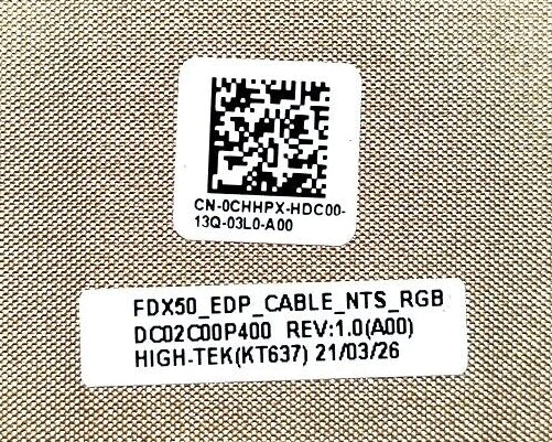 New Laptop LCD LED LVDS EDP Non-Touch Screen Display Video RGB Cable for Dell Precision 7550 M7550 DC02C00P400 0CHHPX CHHPX FDX50 NTS 30-Pin