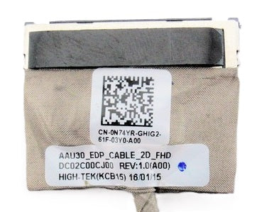 Dell Laptop LCD Display Cable for Latitude 13 7000 7370 13-7000 13-7370 DC02C00CJ10 0N74YR 0MP9V1 0MH0FH N74YR MP9V1 MH0FH DC02C00CJ00 LCD LED EDP Display Video Screen Cable FHD 2D AAU30