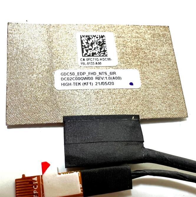 Dell Laptop LCD LED LVDS EDP Display Video Cable Non-Touch Screen for Latitude 7520 E7520 DC02C00QW00 FC71G 0FC71G New FHD GDC50