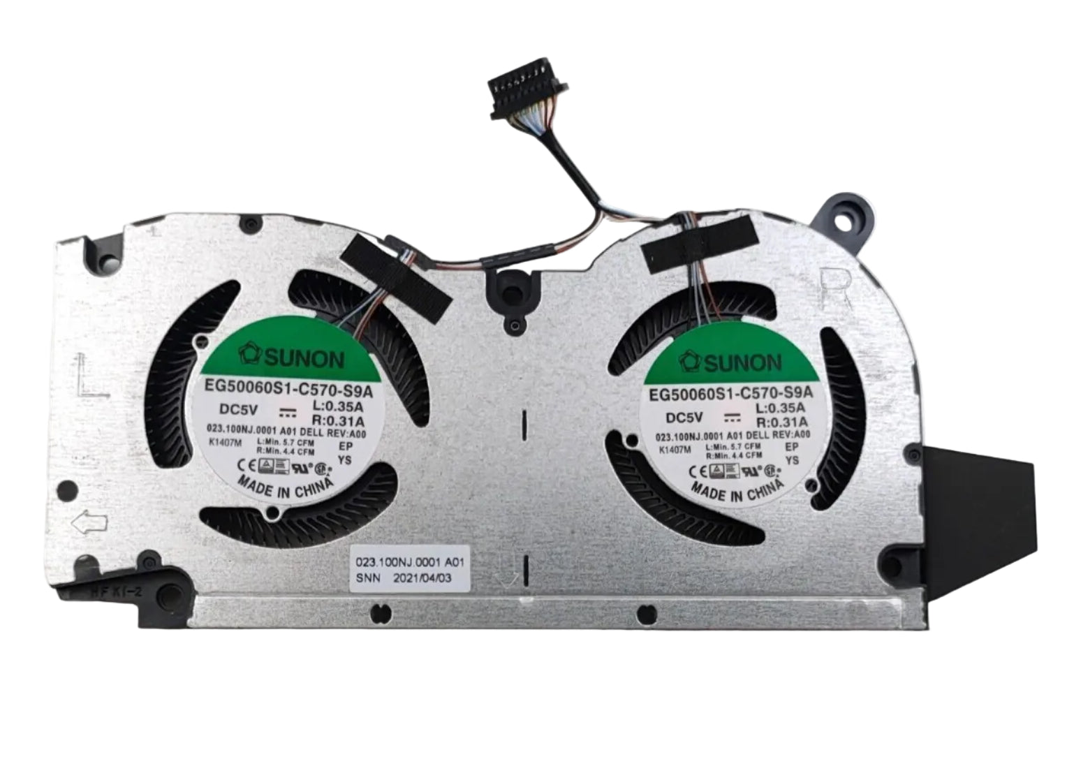 Ventole Ricambio Per Dell Inspiron 16Plus - CPU E GPU, Modello 16-7610