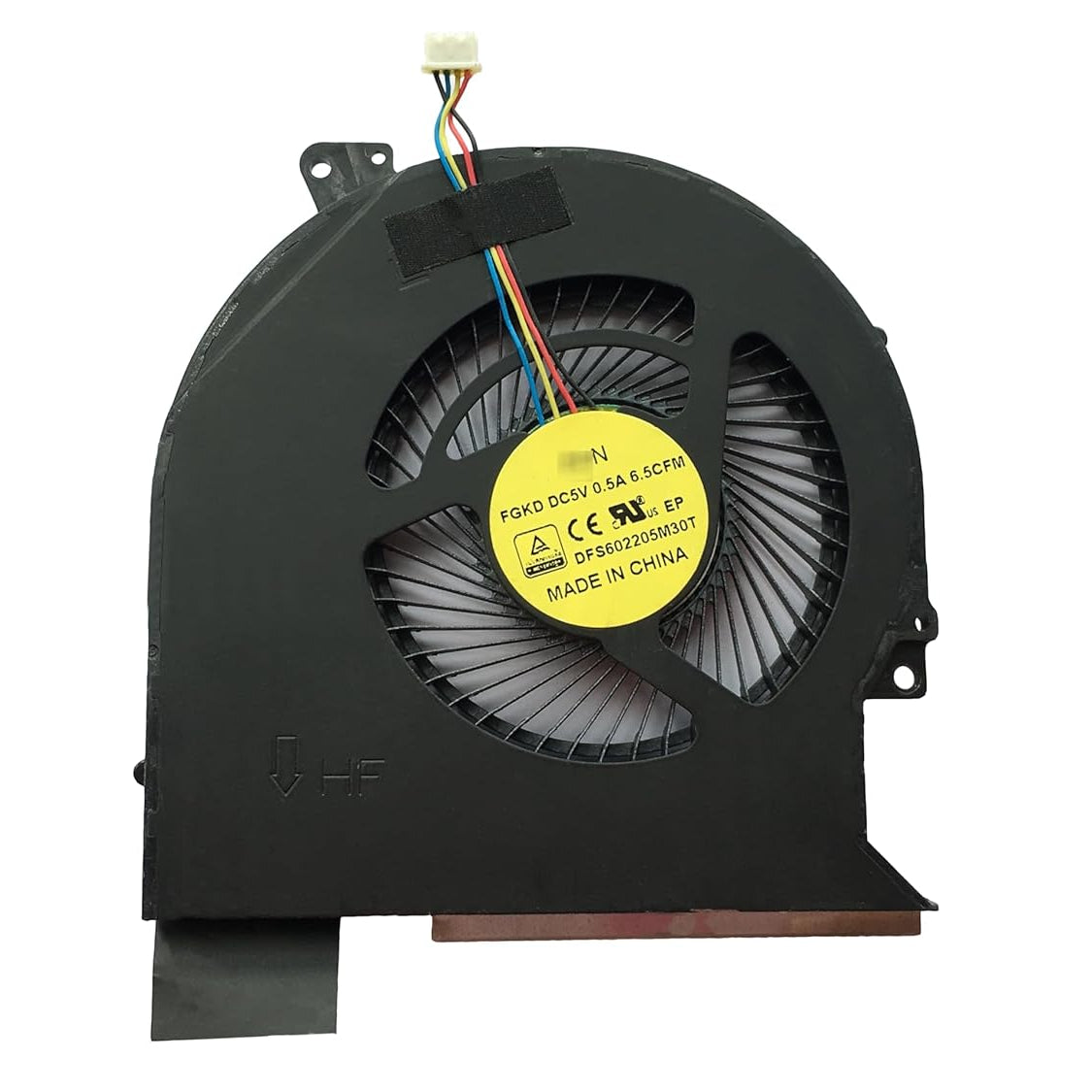 New Laptop CPU Cooling Fan for Dell Latitude E5570 H9M9M 0H9M9M DC28000GMF0 DC28000GMSL EG50060S1-C220-S9A DFS602205M30T FGKD DC5V Integrated Intel GPU Models Only