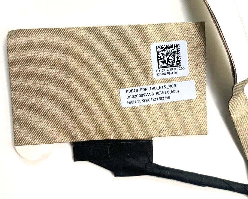 New Laptop LCD LED LVDS EDP Non-Touch Screen Display Video RGB Cable for Dell Precision 7550 7560 HGJ1P DC02C00SW00 0HGJ1P GDB70 FHD NTS