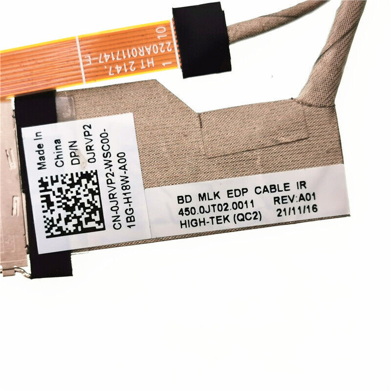 Dell Laptop LCD Display Cable for Latitude 13 5310 13-5310 E5310 450.0JT02.0001 450.0JT02.0011 JRVP2 0JRVP2 New LCD LED EDP Video Screen IR Cable