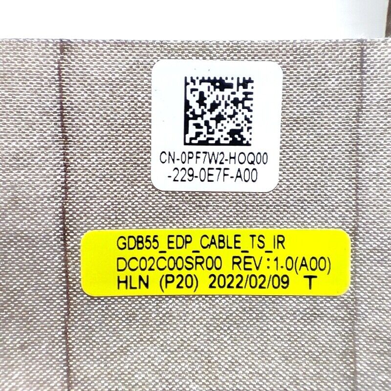 Dell Laptop LCD Video Cable for Precision 7550 7560 LCD DC02C00SR00 PF7W2 0PF7W2 New LED LVDS EDP Display Touch Screen IR Cable GDB55 TS