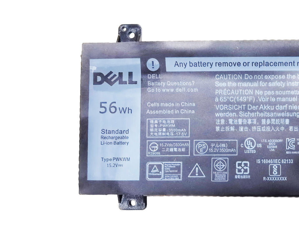 New Genuine Laptop Battery Pack for Dell Inspiron 14 7000 7466 7467 14-7000 14-7466 14-7467 P78G PWKWM 063K70 0M6WKR 63K70 M6WKR Original 56Wh 15.2V