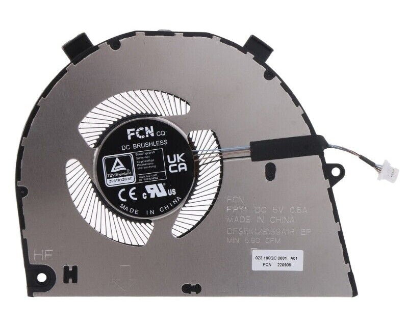 New Laptop CPU Cooling Fan for Dell Inspiron 7620 2-in-1 Vostro 16 5620 5625 V5620 V5625 Inspiron 16 5620 (Not RTX2050) 023.100QC.0001 DFS5K12B159A1R FPY1 BNA506S5H-000P EGC-70061S1-0BHB6 EGC-70061F1-0AH 0T8R2T T8R2T DC5V
