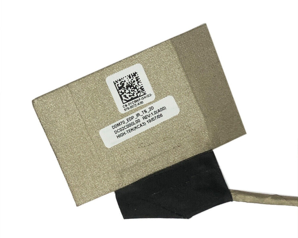 New Laptop LCD LED LVDS EDP Display Video IR 2D Cable Touch Screen for Dell Latitude 5490 E5490 DC02C00GL00 YC6WF 0YC6WF DDM70 40-Pin