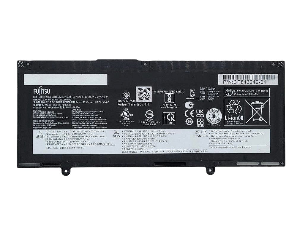 New Genuine Laptop Battery Pack for Fujitsu LifeBook E4412 E5412 E5412A U7312 U7412 FPCBP594 FPB0363S FMVNBP256 Original 15.44V 60Wh 3915mAh
