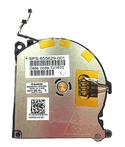 New Laptop Right Side Cooling Fan for HP Spectre 13-V EG50040S1-C670-S9A DC28000HKS0 855630-001 855629-001
