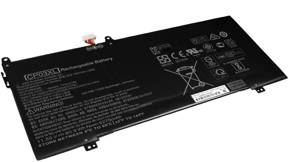 New Genuine Laptop Battery Pack for HP Spectre X360 13-AE 13T-AE TPN-Q195 TPN-Q199 HSTNN-LB8E 929066-421 929072-855 CP03XL Original 60.9Wh 11.55V