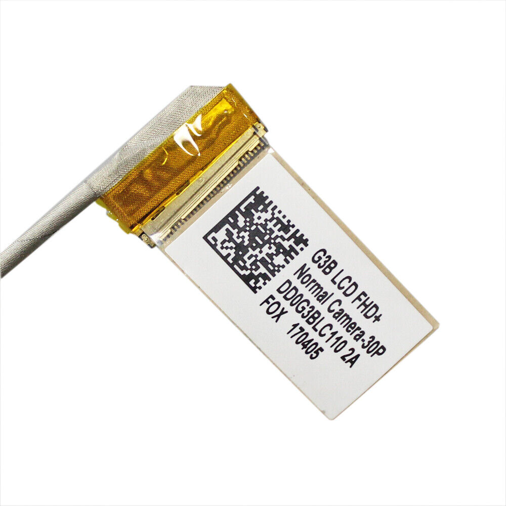 HP Laptop LCD Display Cable for Pavilion 14-AL 14-AV 856200-001 DD0G31LC102 DD0G31LC110 DD0G31LC112 DD0G31LC113 DD0G31LC120 DD0G31LC121 DD0G31LC123 DD0G31LC100 New LCD LED LVDS Video Screen Camera Cable G3B FHD+ 30-Pin