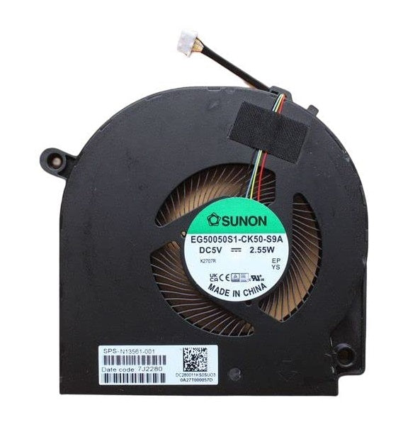 HP Laptop GPU Cooling Fan for Envy x360 17-CR 17T-CR DC280011KS0 EG50050S1-CK50-S9A N13567-001 N13561-001 New Left Side Graphics VGA Video Cooling Fan UMA DC5V