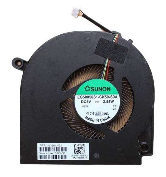 New Laptop GPU Cooling Fan for HP Envy x360 17-CR 17T-CR DC280011KS0 EG50050S1-CK50-S9A N13567-001 N13561-001 Left Side Graphics VGA Video Cooling Fan UMA DC5V