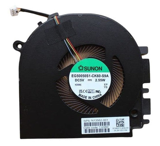 New Laptop CPU Processor Cooling Fan for HP Envy x360 17-CR 17T-CR DC280011LS0 EG50050S1-CK60-S9A N13567-001 N13562-001 Right Side UMA DC5V