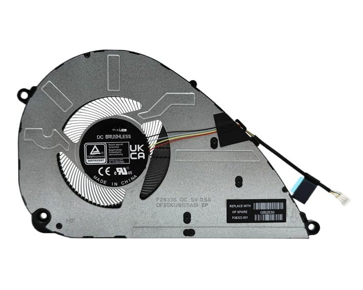 New Laptop CPU Cooling Fan for HP OmniBook 5 14-FB 14-FR 15-FB 15-FA 15-FC 15-FD 16-AK 16-AP 16-AH 16-AM 16-AY TPN-W169 EG50050S1-CS60-S9A DFS5K128159A19 F24336 P35322-001
